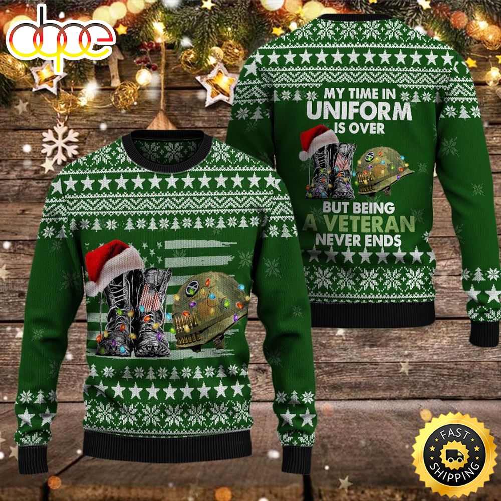 Armed Forces Army Usn Navy Usmc Marine Usaf Air Forces Uscg Coast Guard Military Vva Vietnam Veterans Day Gift For Father Dad Christmas Wool Ugly Sweater Uzvza9
