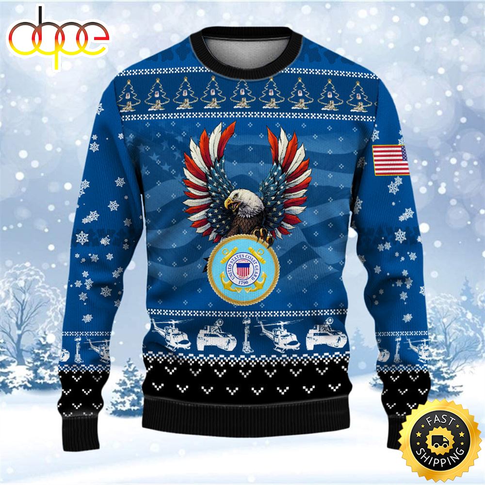 Armed Forces Coast Guard Veteran Military Soldier Ugly Sweater Ve2not