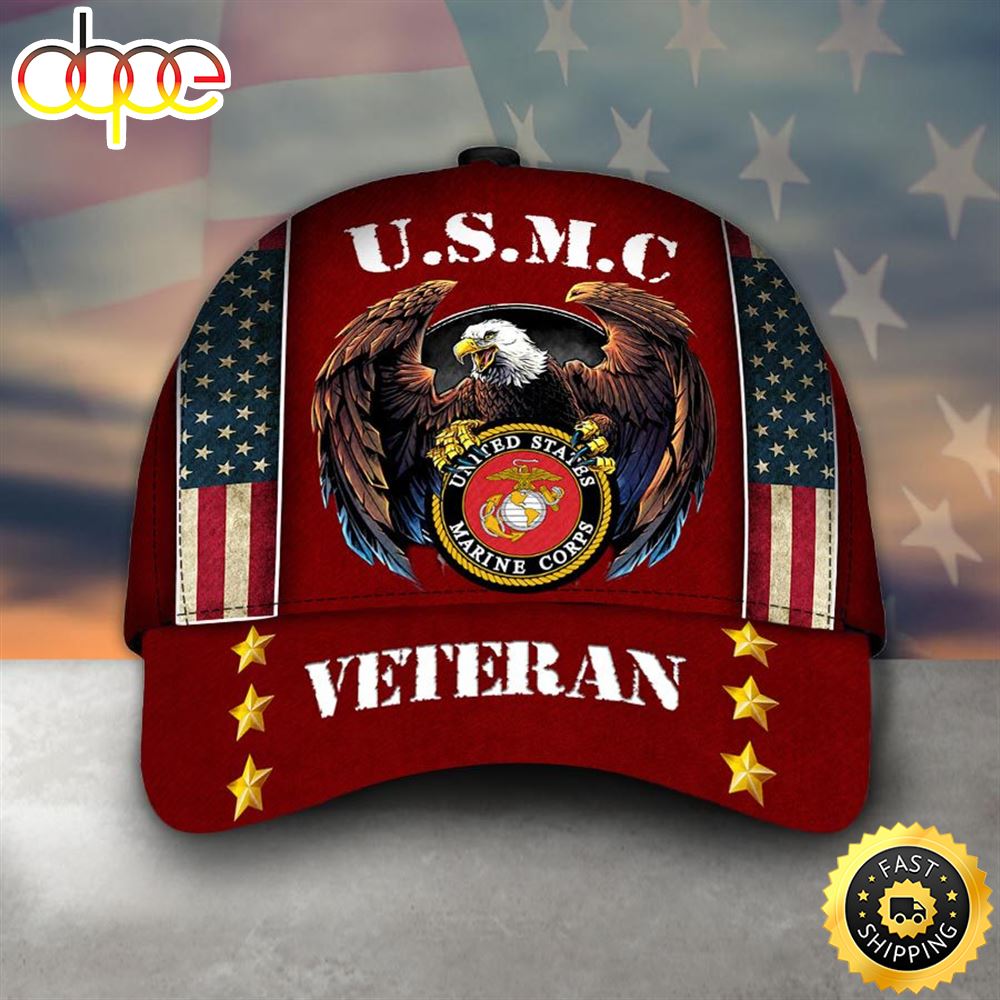 Armed Forces Marine Veteran America Cap Kmvdcl