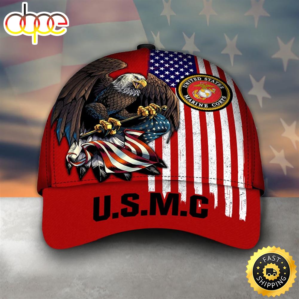 Armed Forces USMC Marine Military Veterans America Cap Bk4ujy