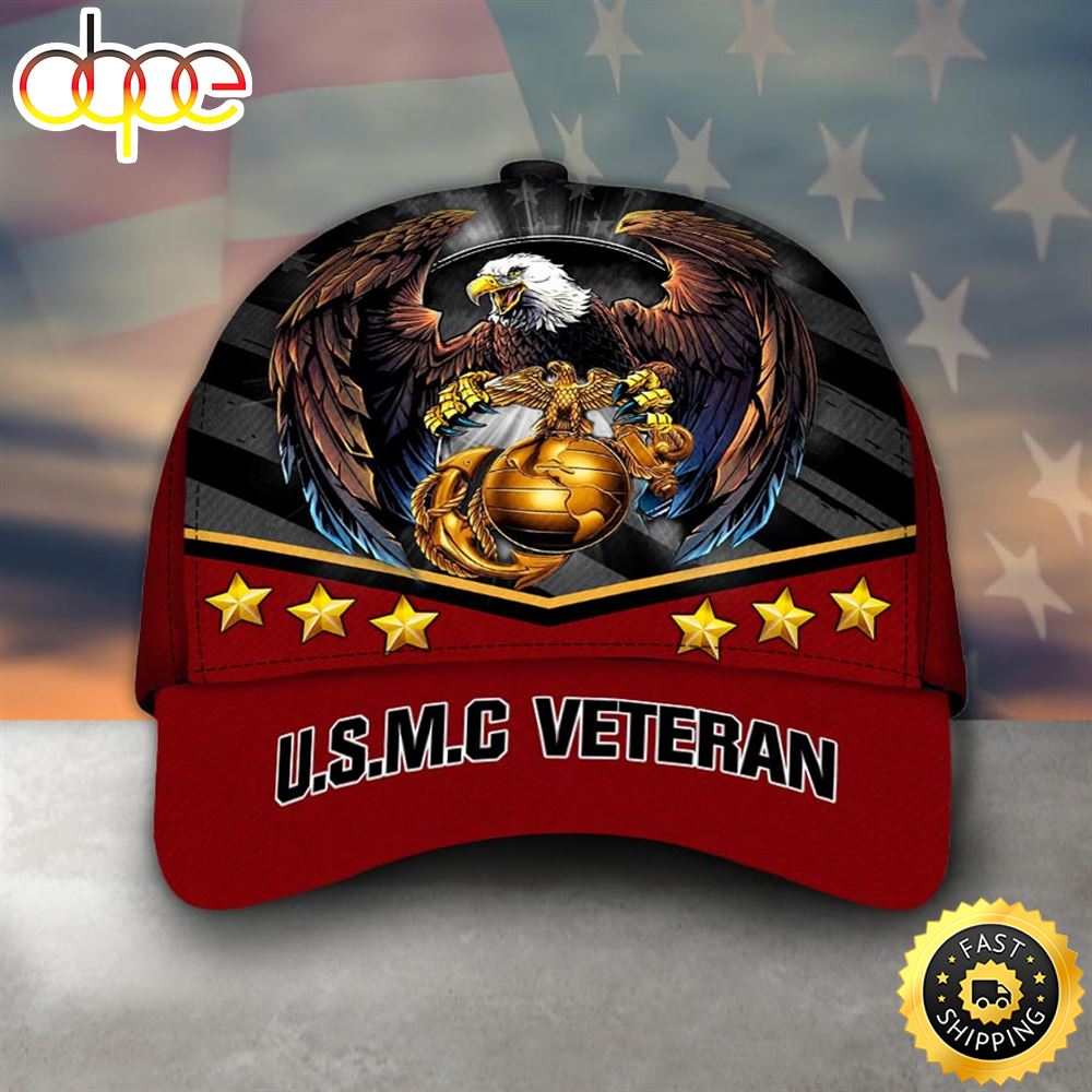 Armed Forces USMC Marine Military Veterans Day Cap Dd7sg0