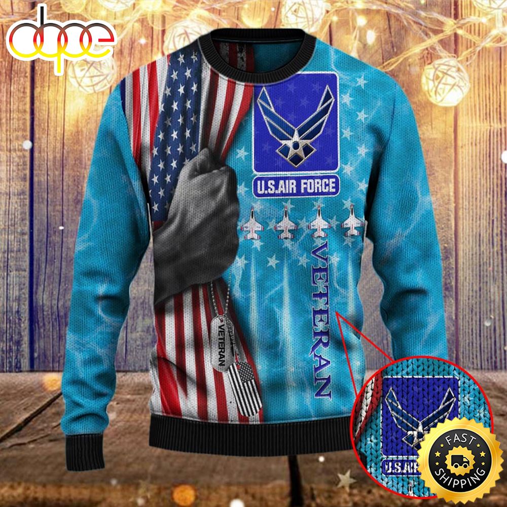 Armed Forces Usaf Air Forces Military Vva Vietnam Veterans Day Gift For Father Dad Christmas Ugly Sweater Tut4cc