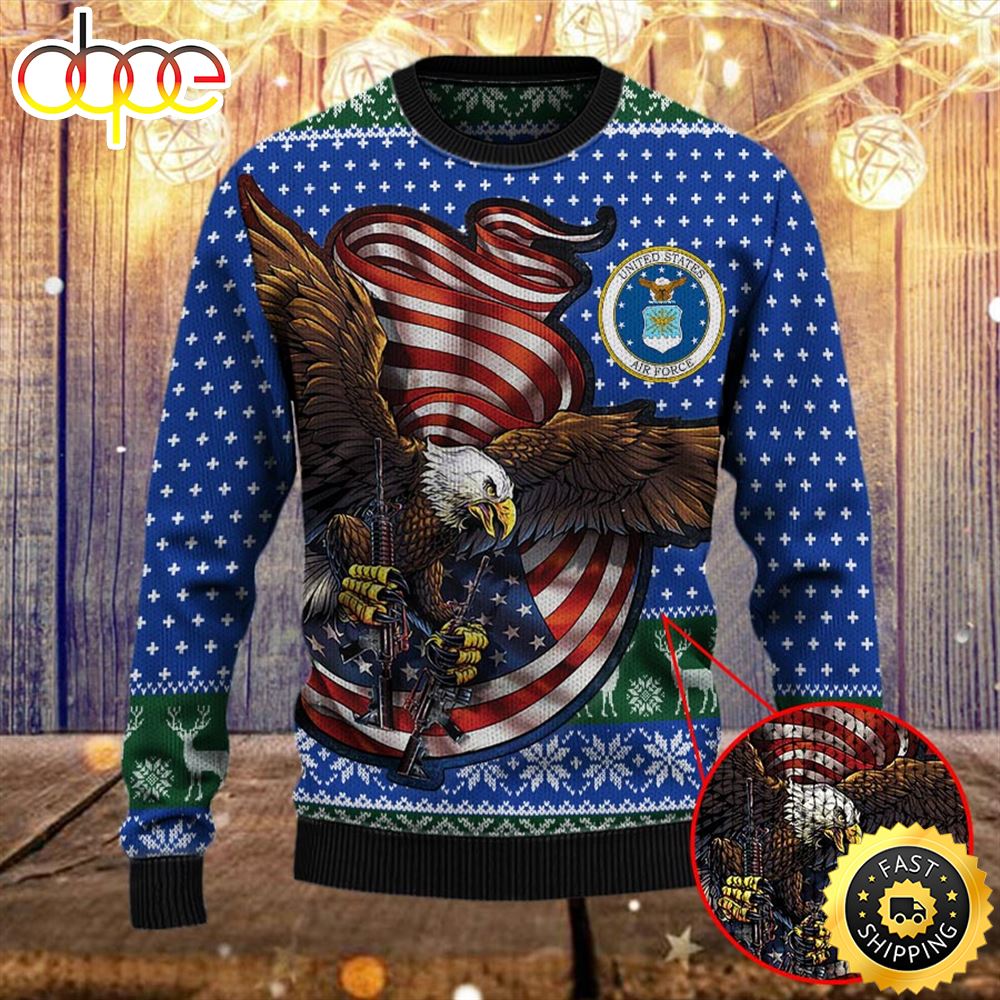 Armed Forces Usaf Air Forces Military Vva Vietnam Veterans Day Gift For Father Ugly Sweater J5fsar