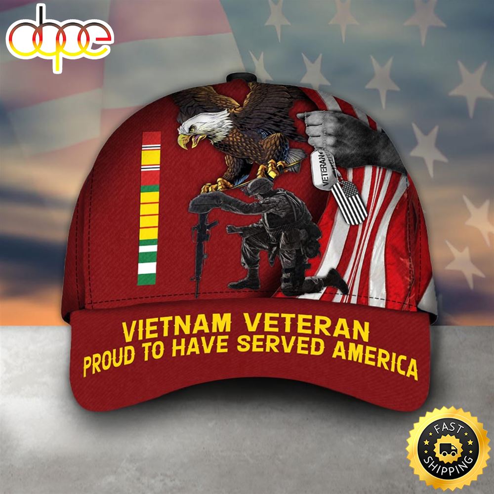Armed Forces Vietnam Veteran America VVA Military Soldier Cap Hat