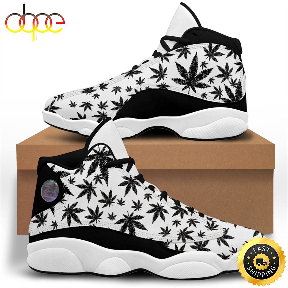 Black Weed Leaf Air Jordan 13 Sneaker W6kicd