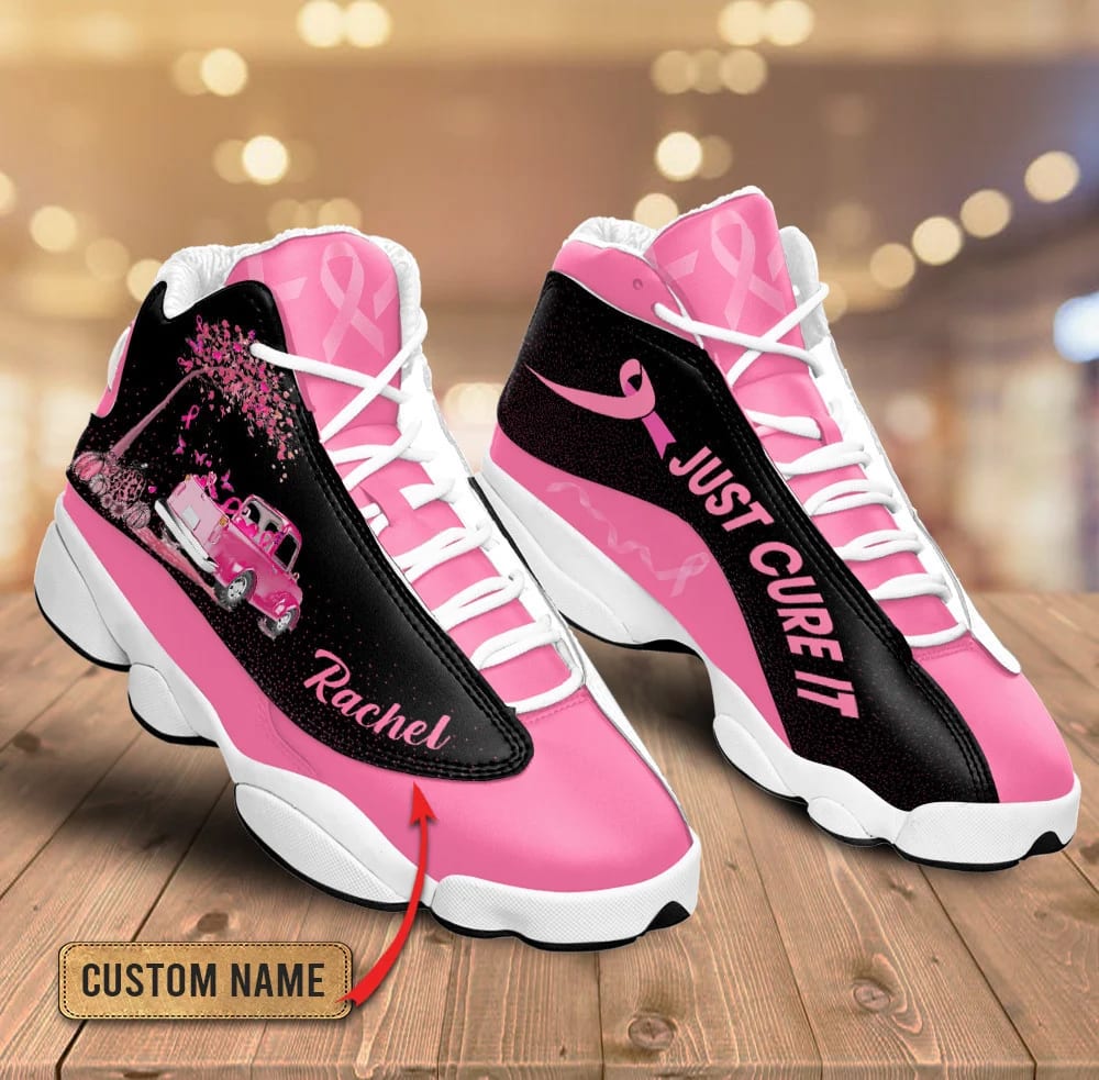 Breast Cancer Just Cure It Custom Name Jd13 Shoes Zq4jt5