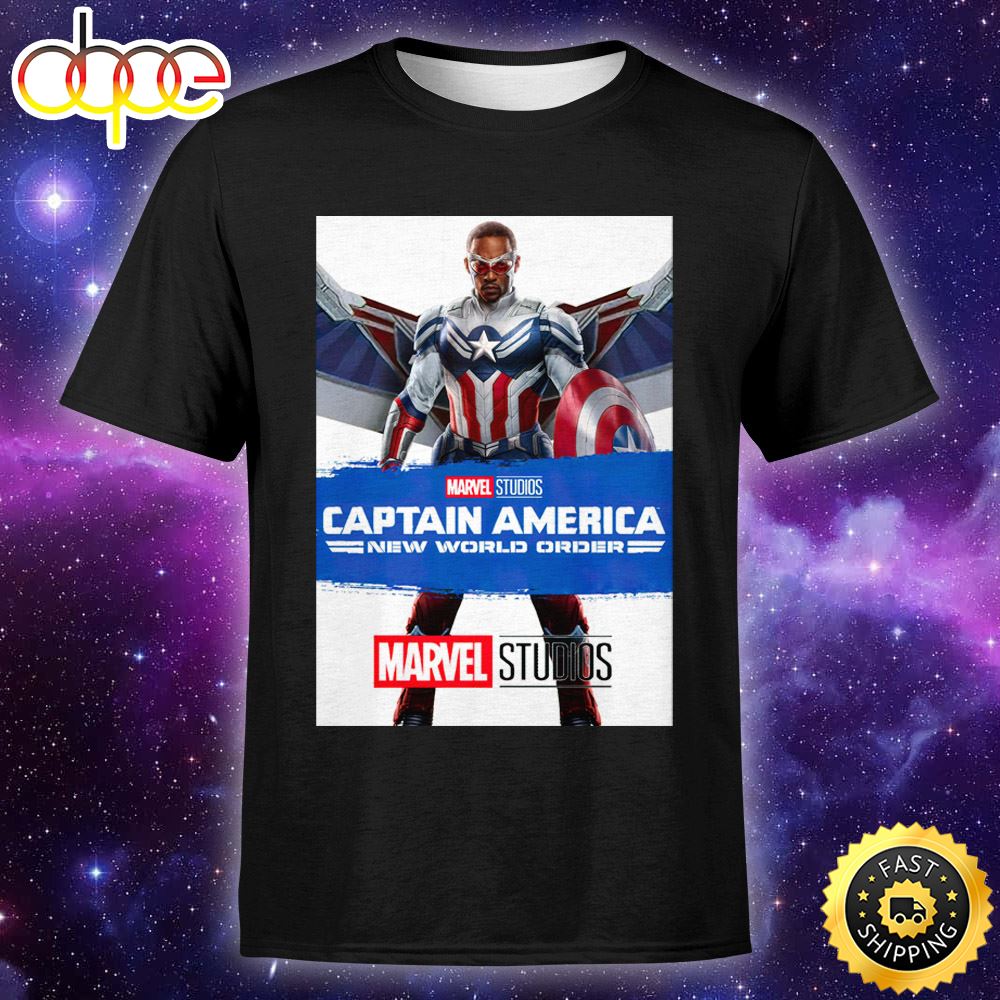 Captain America New World Order Streaked Poster Unisex T Shirt V4yst0
