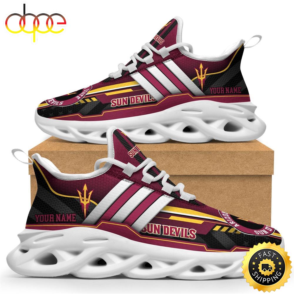 Custom Name NCAA Arizona State Sun Devils Max Soul Sneakers Trending Summer 1 Q61ycb