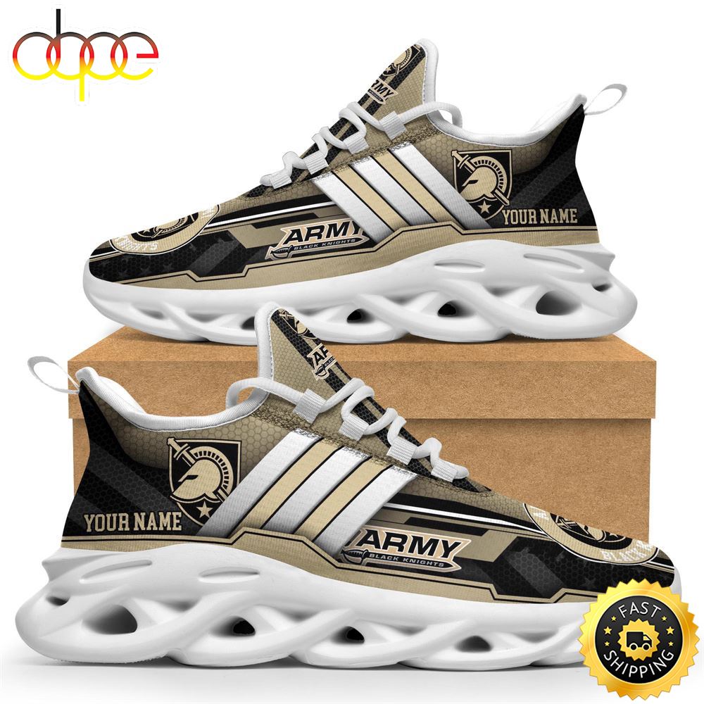 Custom Name NCAA Army Black Knights Max Soul Sneakers Trending Summer