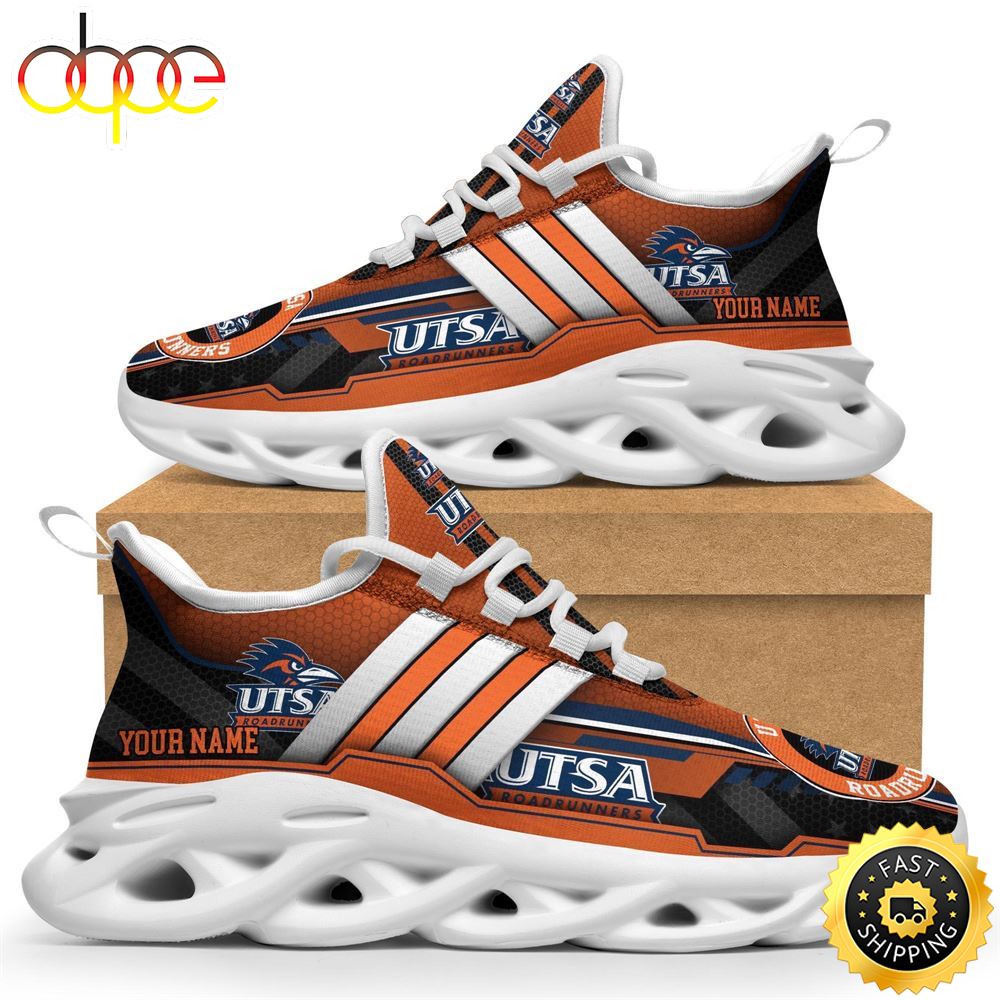 Custom Name NCAA UTSA Roadrunners Max Soul Sneakers Trending Summer 1 I2hhdu