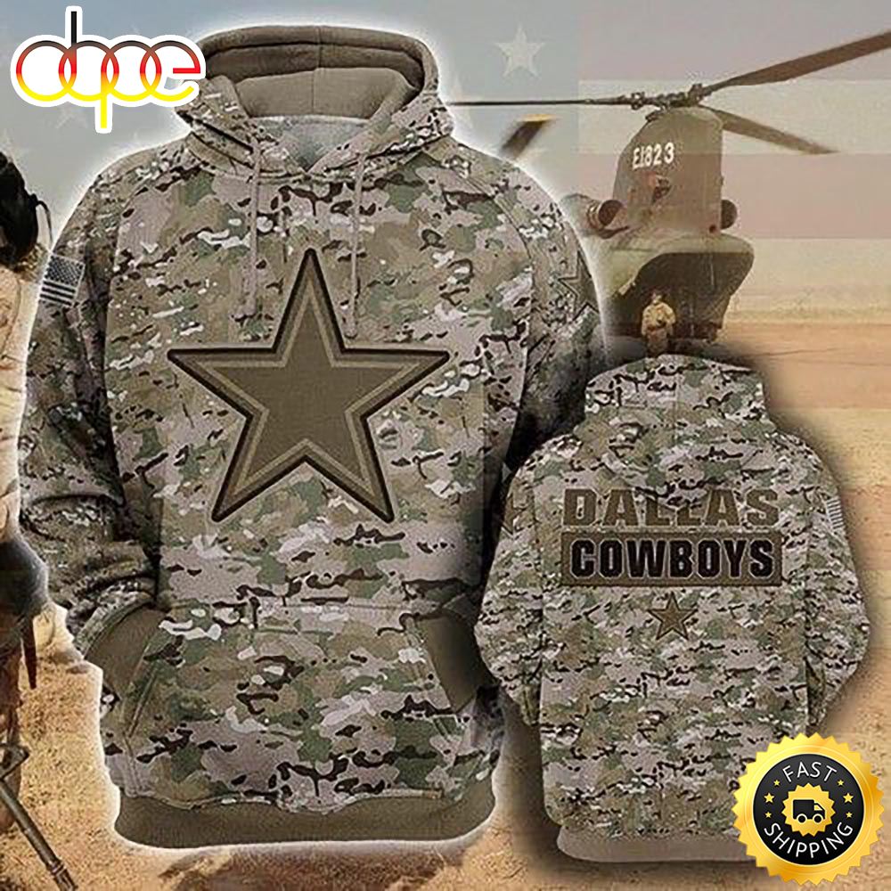dallas cowboys military sweatshirt