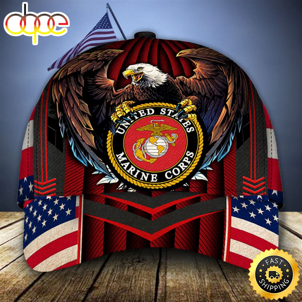 Eagle Hodilg Marine Corps Logo U.S.M.C Classic Cap Xpmst0