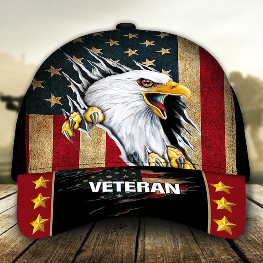 Eagle US Flag Veteran Classic Cap K6bsi8