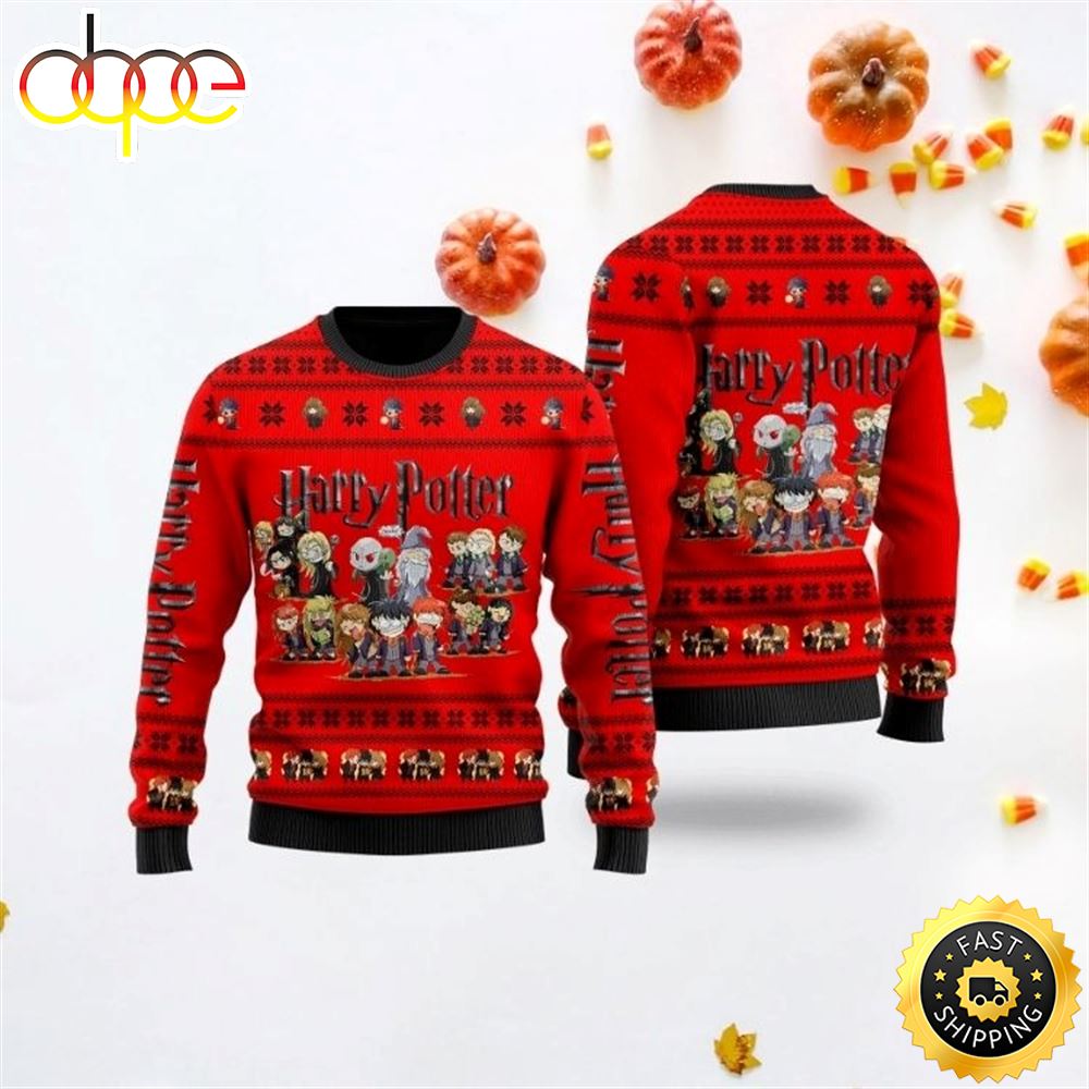 Harry Potter Characters Best Ugly Sweater Harry Potter Ugly Christmas Sweater Nvxorg