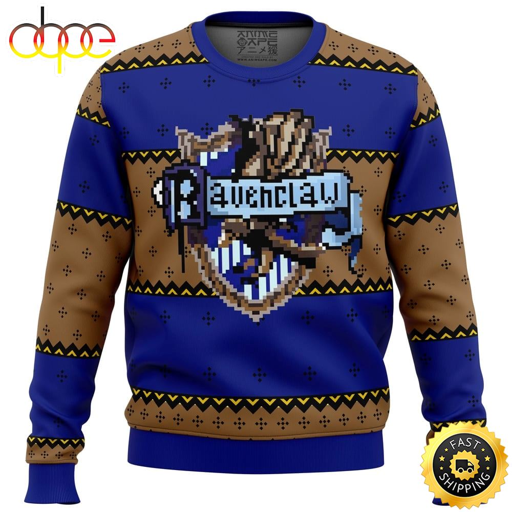 Harry Potter Ugly Christmas Sweater Ravenclaw Hot For Christmas Mjmold