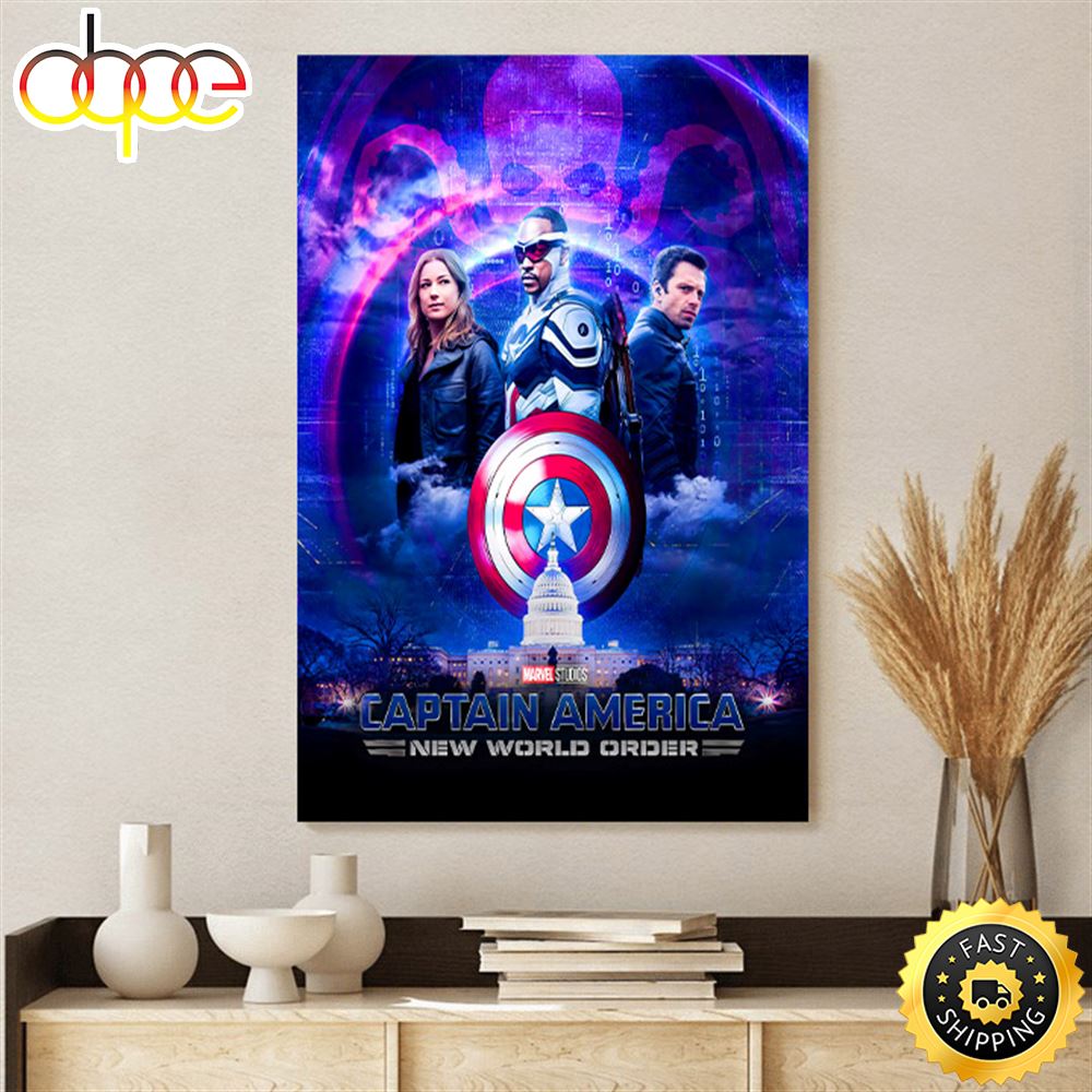 Here S A Captain America New World Order Poster I Made Canvas Wriagx
