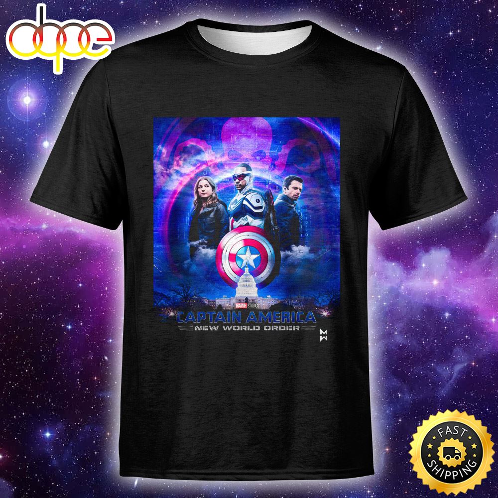 Here S A Captain America New World Order Poster I Made Unisex T Shirt Ac5irv