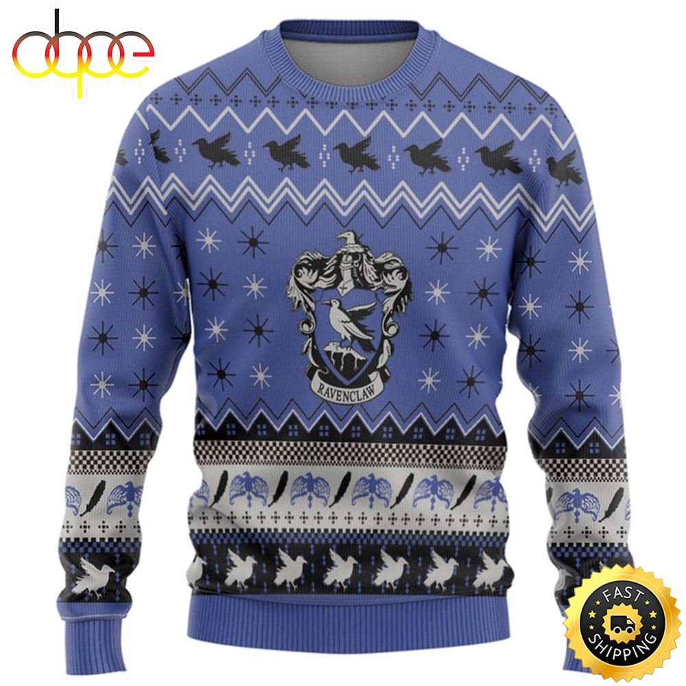 Holiday Happy Ravenclaw Harry Potter Ugly Christmas Sweater Gf5w7o