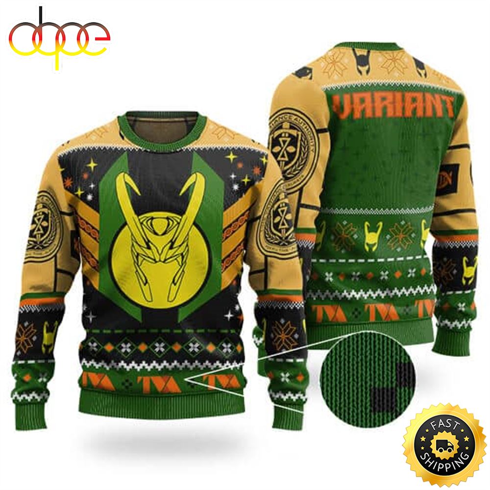 Holiday Variant Loki Ugly Xmas Sweatshirt Xwrgla
