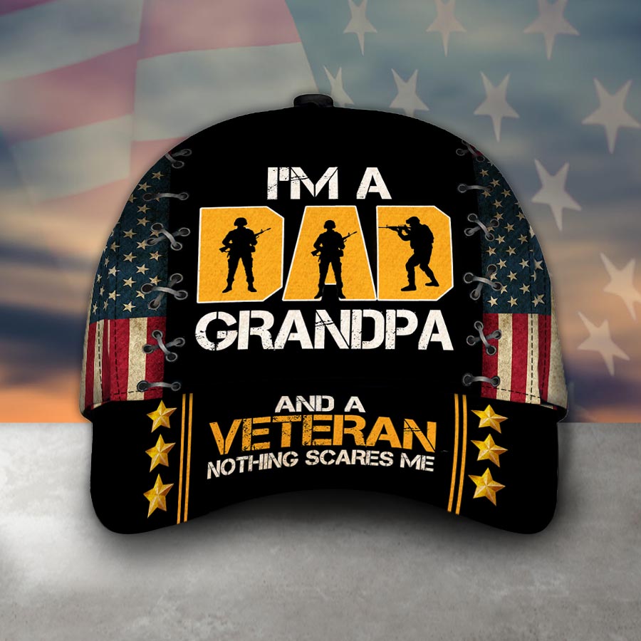 I Am A Grandpa And A Veteran Classic Cap Ochfvr