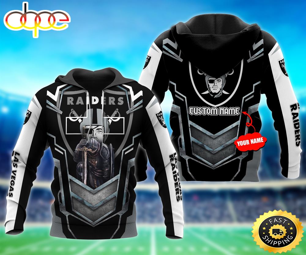 Las Vegas Raiders NFL Personalized 3D Unisex Hoodie Long