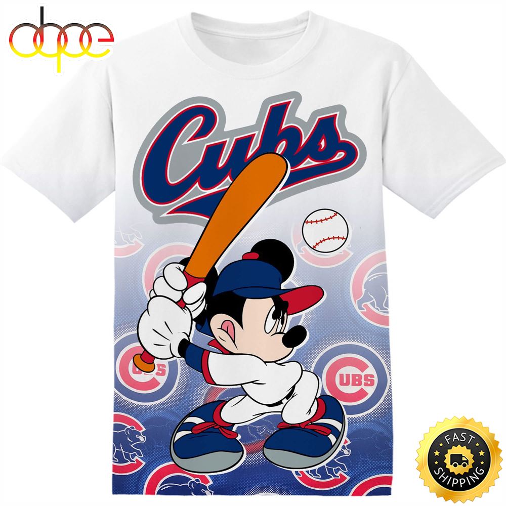 MLB Chicago Cubs Disney Mickey Tshirt Adult And Kid Tshirt Vp2nw2