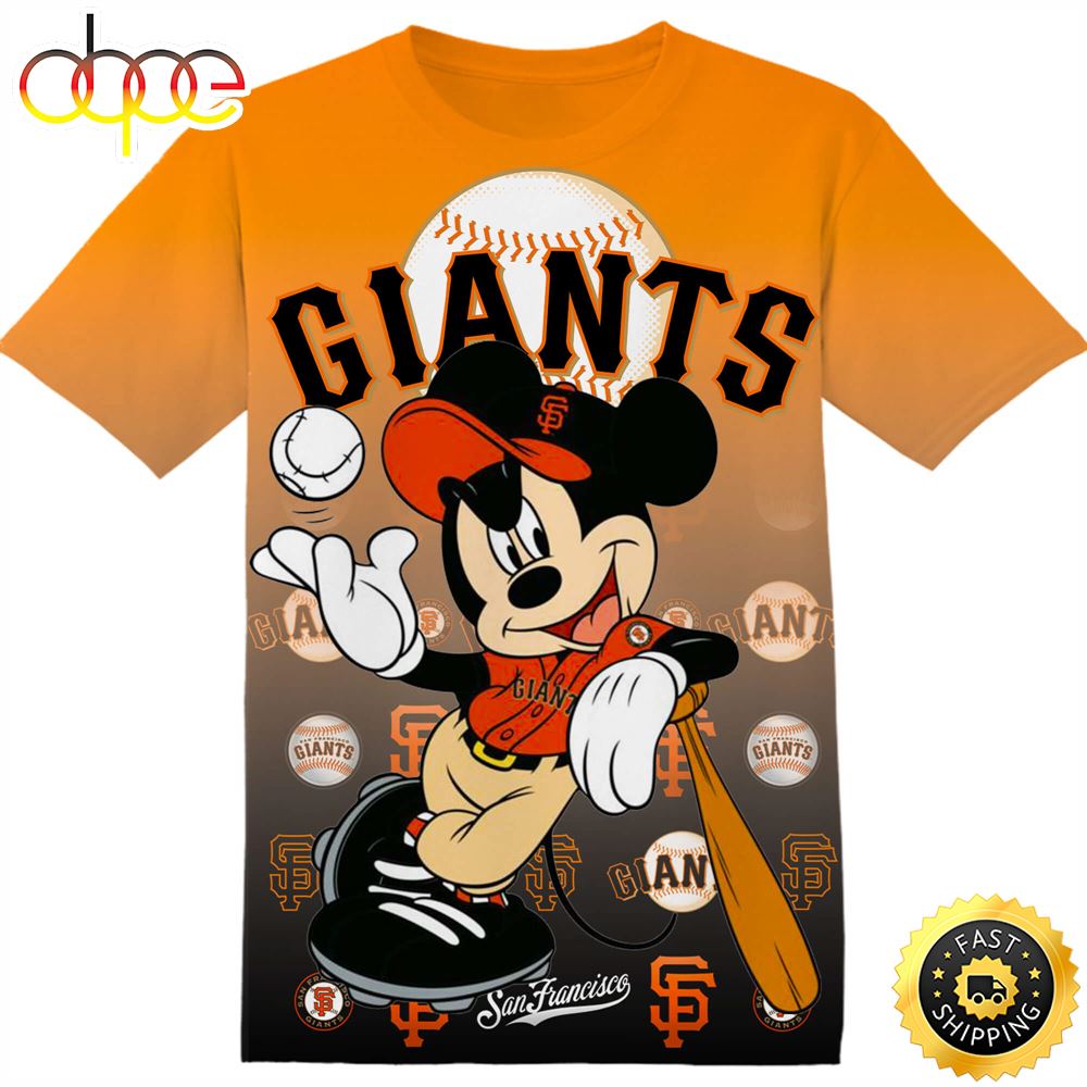 MLB San Francisco Giants Mickey Tshirt Adult And Kid Tshirt Auayls