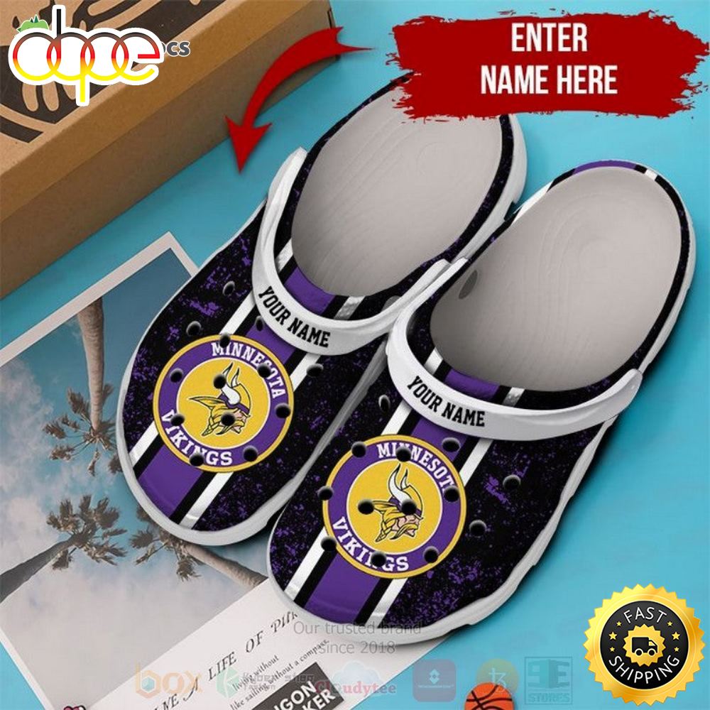 Minnesota Vikings Skol Vikings Custom For Nfl Fans Clog Shoes