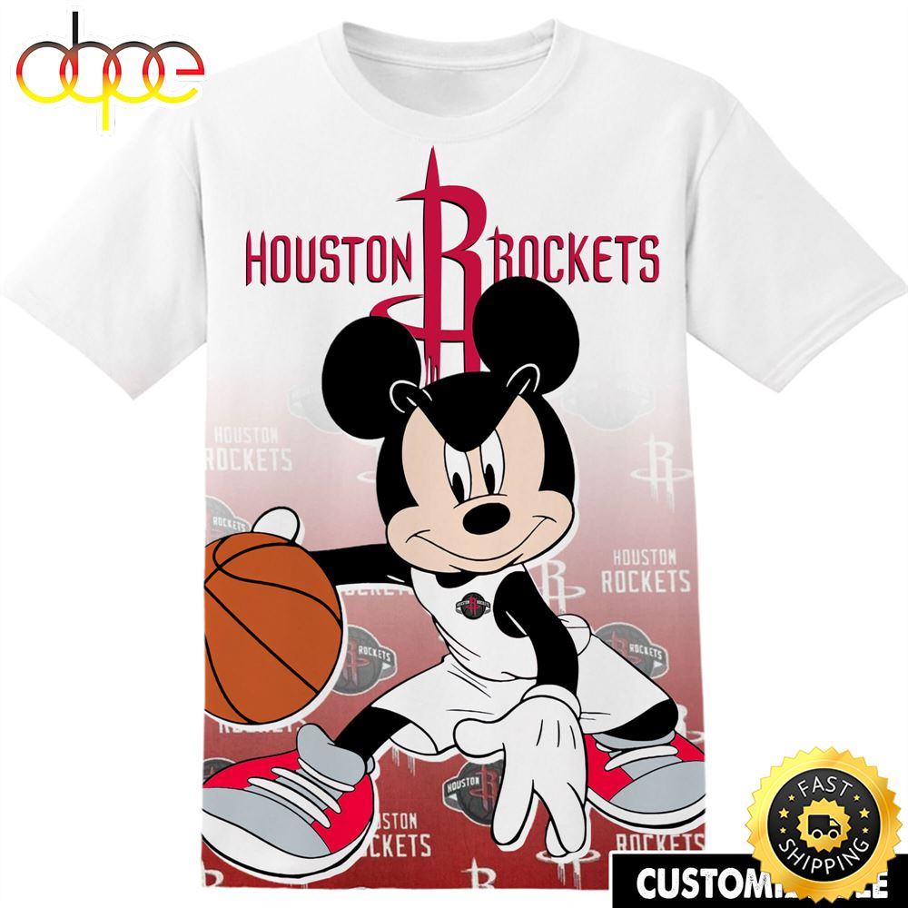 NBA Houston Rockets Disney Mickey Tshirt Adult And Kid Tshirt T8tsec