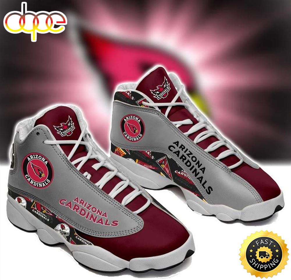 Personalized Arizona Cardinals Nfl Custom Air Jordan 13 Shoes