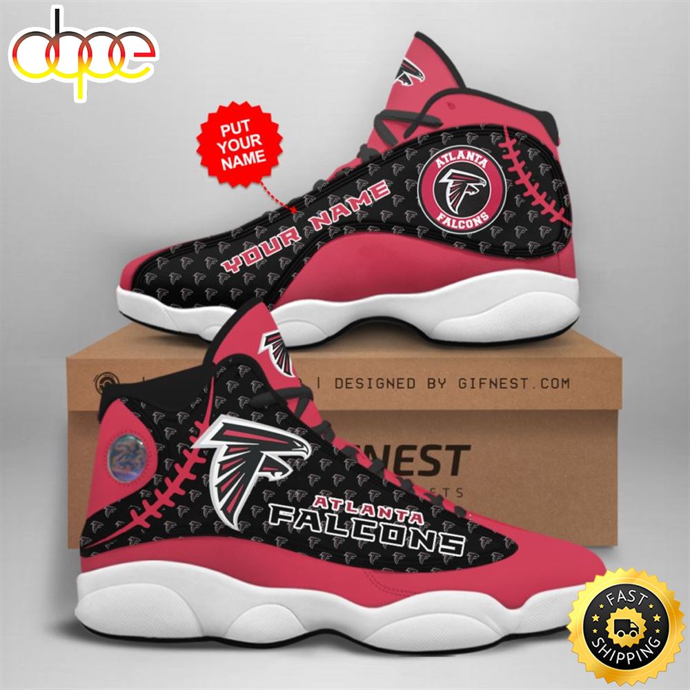 NFL Atlanta Falcons Custom Name Air Jordan 13 Shoes V4 Slldfs