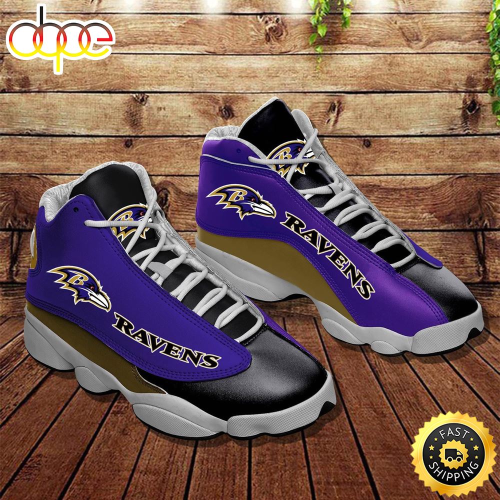 NFL Baltimore Ravens Air Jordan 13 Shoes V3 Grzc5c
