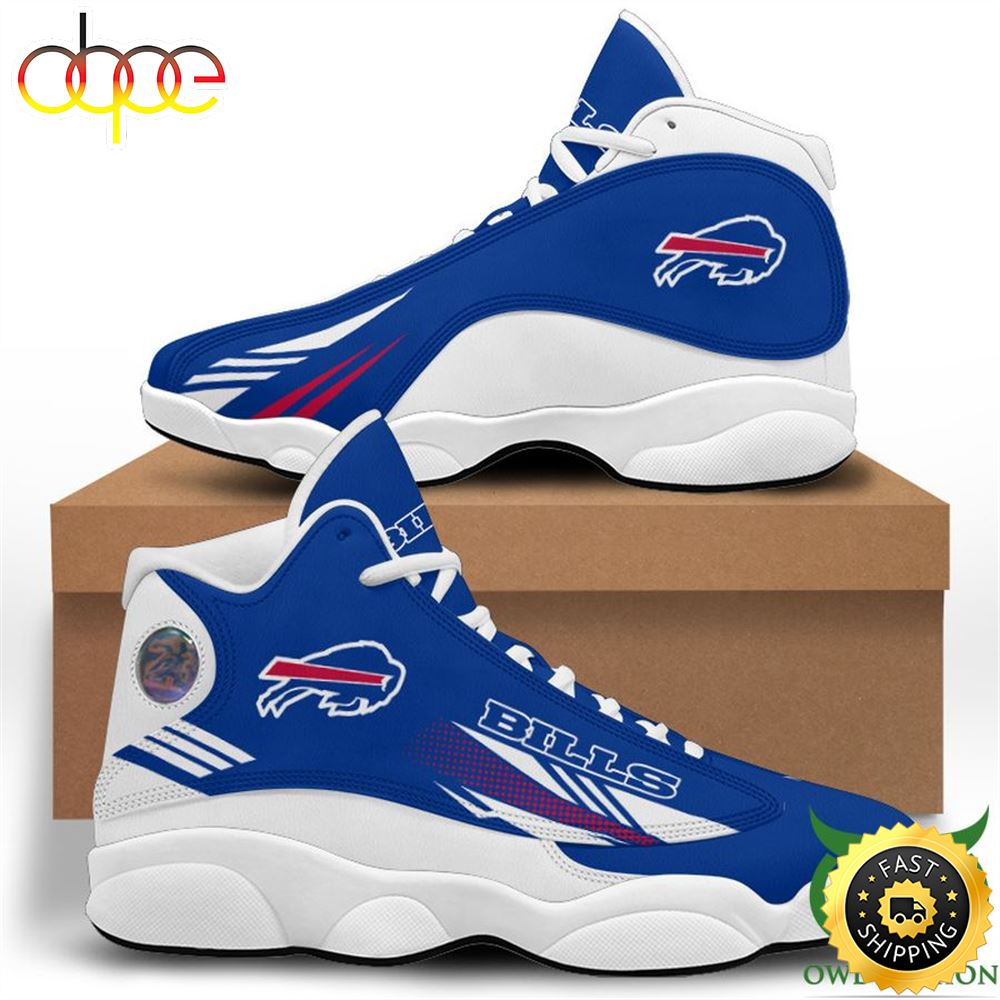 NFL Buffalo Bills Blue White Special Air Jordan 13 Shoes Llva72