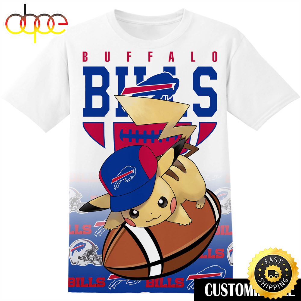 NFL Buffalo Bills Pokemon Pikachu Adult And Kid Tshirt Z8uolk