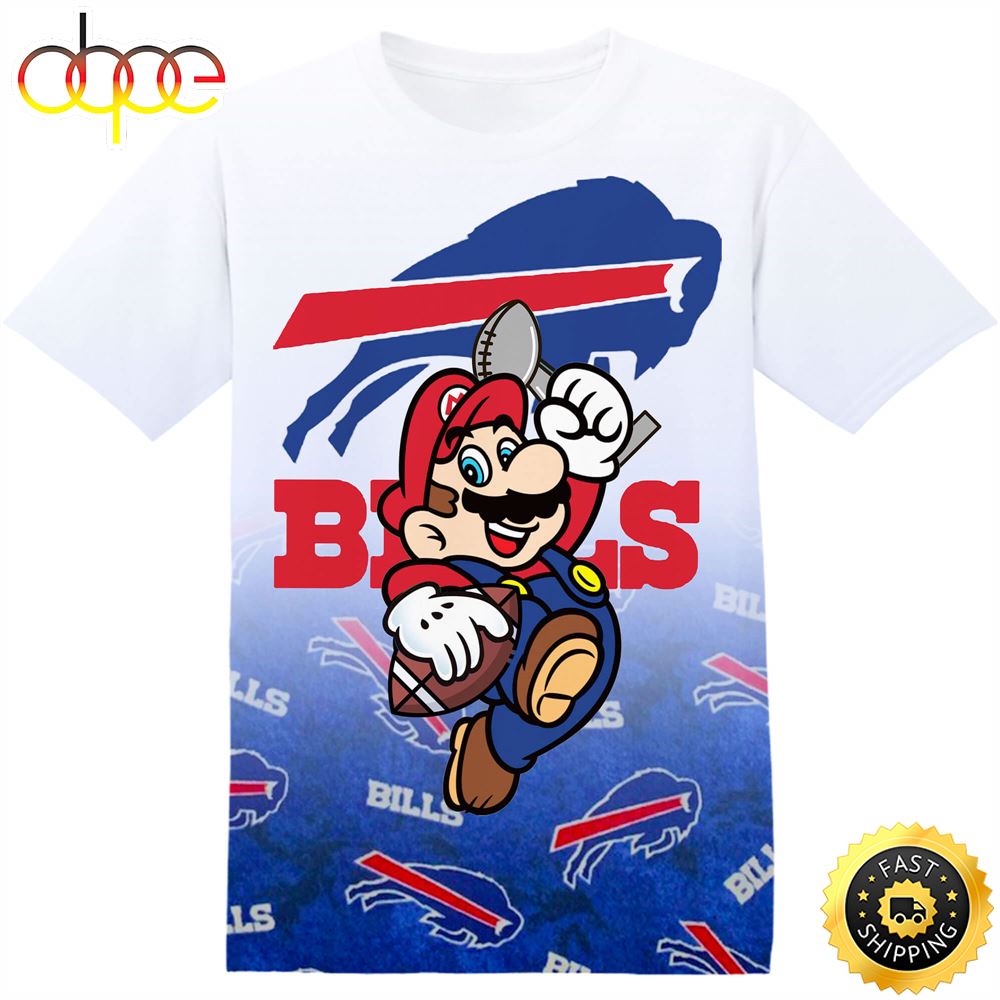 NFL Buffalo Bills Super Mario Tshirt Adult And Kid Tshirt Sd4bga