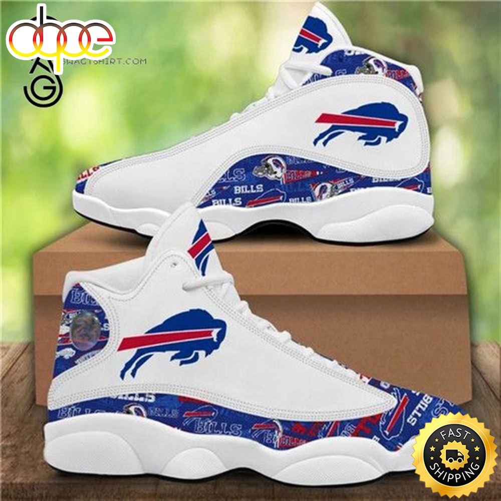 NFL Buffalo Bills White Air Jordan 13 Shoes En9dss