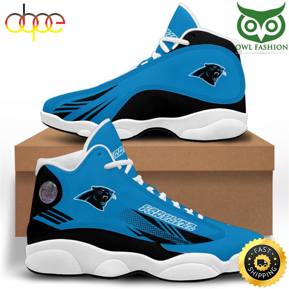 NFL Carolina Panthers Blue Black Air Jordan 13 Shoes Rwqh3w