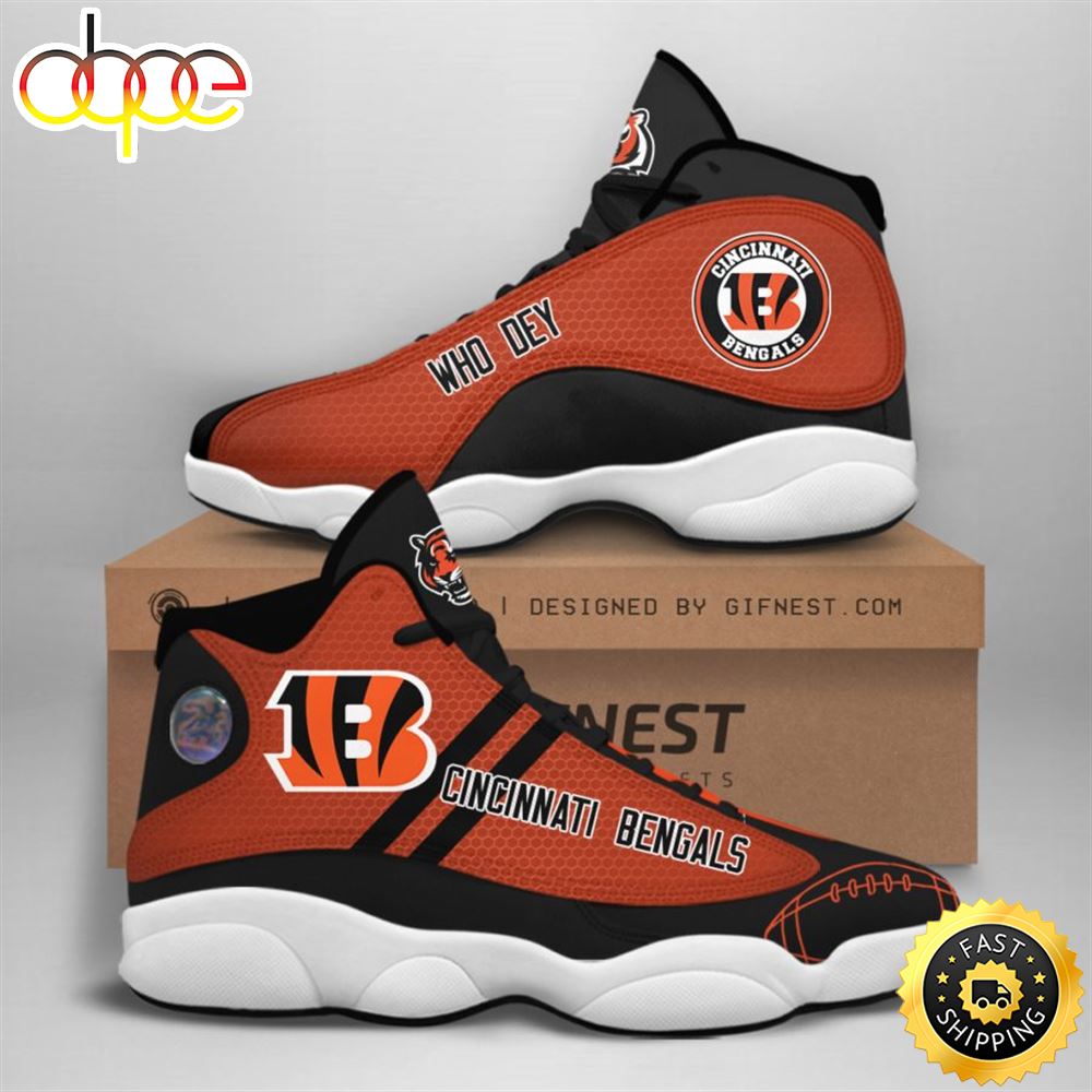 NFL Cincinnati Bengals Air Jordan 13 Shoes Z4i5ph