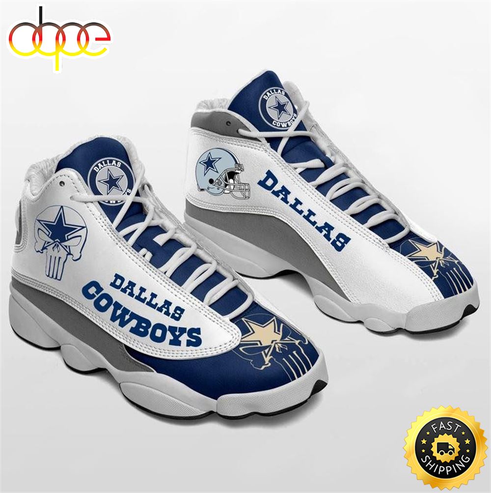 NFL Dallas Cowboys Air Jordan 13 Shoes V7 Odll0n
