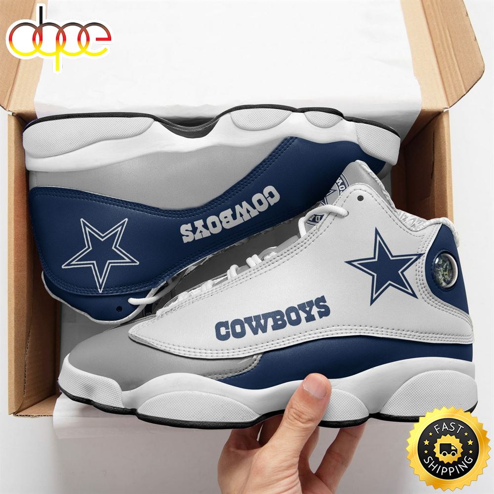 NFL Dallas Cowboys Air Jordan 13 Shoes V9 Icuefv