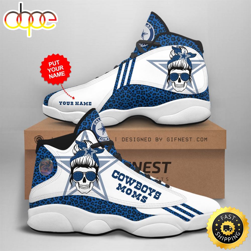 NFL Dallas Cowboys Custom Name Air Jordan 13 Shoes V4 –