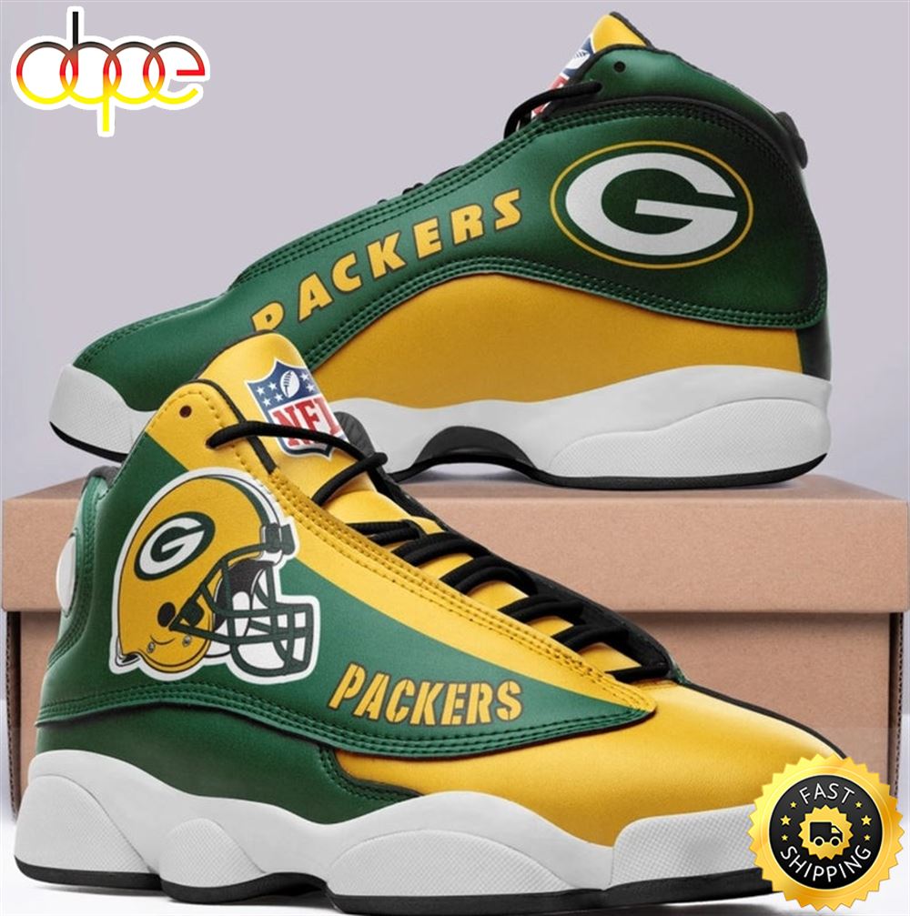 NFL Green Bay Packers Air Jordan 13 Shoes No7vim