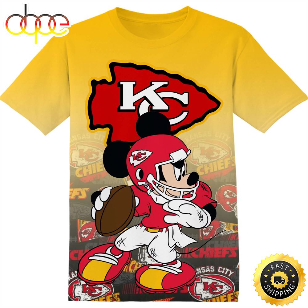 NFL Kansas City Chiefs Mickey Tshirt Adult And Kid Tshirt Kdcxoc