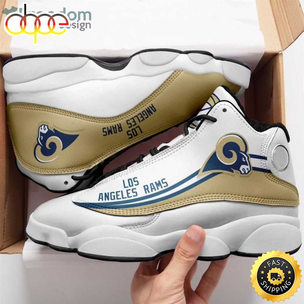 NFL Los Angeles Rams New Trending Version Air Jordan 13 Shoes W1dd9k