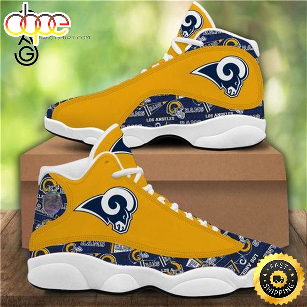 NFL Los Angeles Rams Yellow Air Jordan 13 Shoes J19q1v