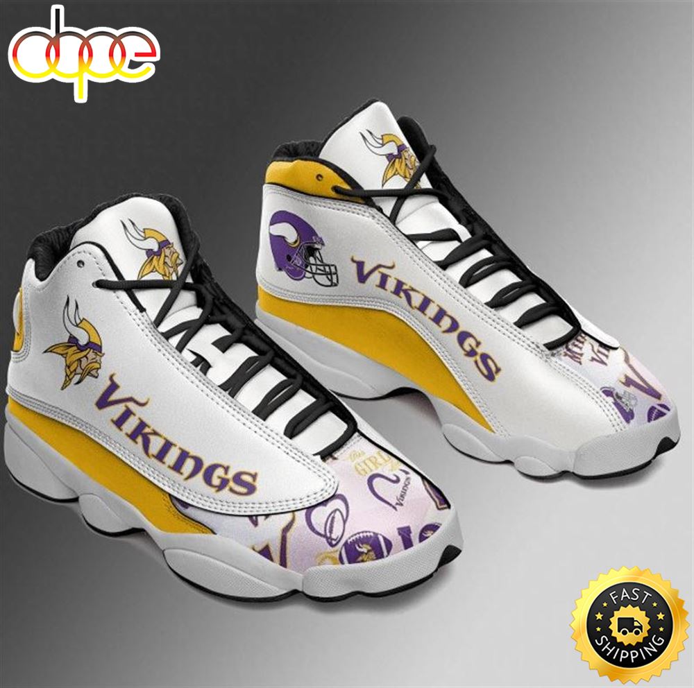 NFL Minnesota Vikings Air Jordan 13 Shoes Fs0zaj