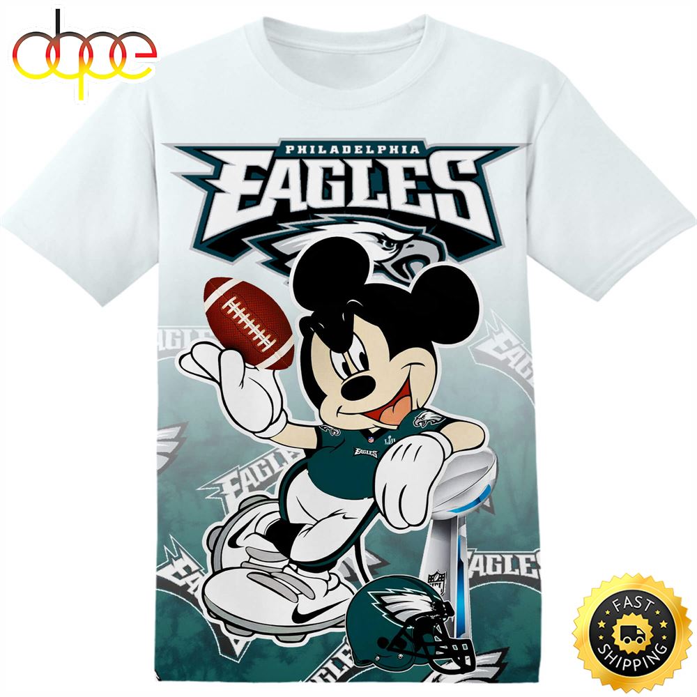 NFL Philadelphia Eagles Disney Mickey Tshirt Adult And Kid Tshirt Kgxg3m