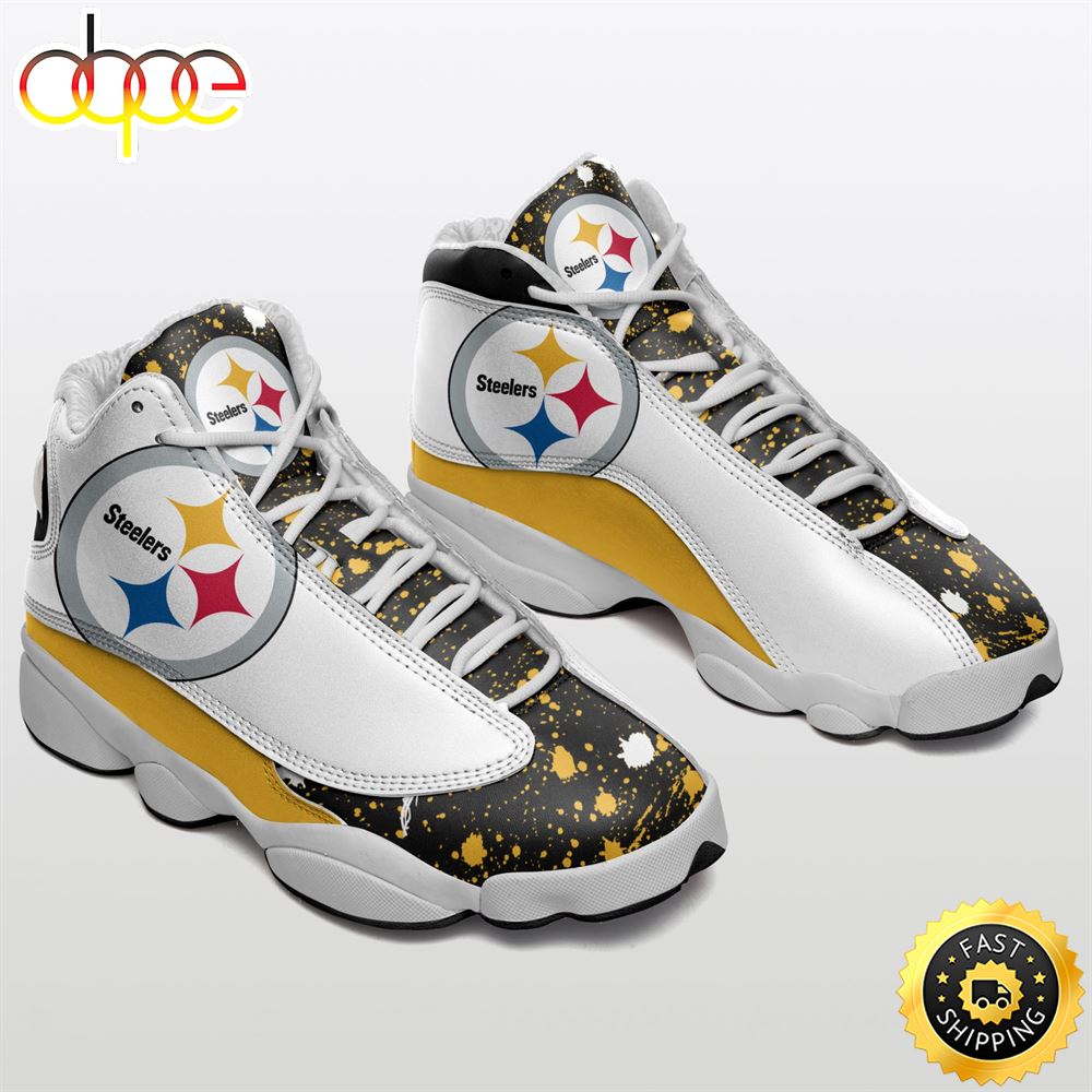 NFL Pittsburgh Steelers Air Jordan 13 Shoes V2 Hjwjgs