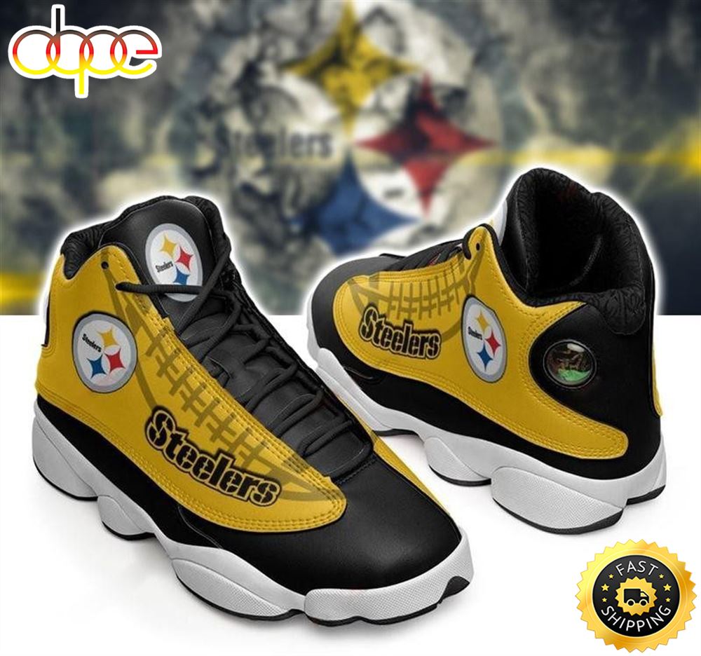 NFL Pittsburgh Steelers Air Jordan 13 Shoes V6 Ppj3ud