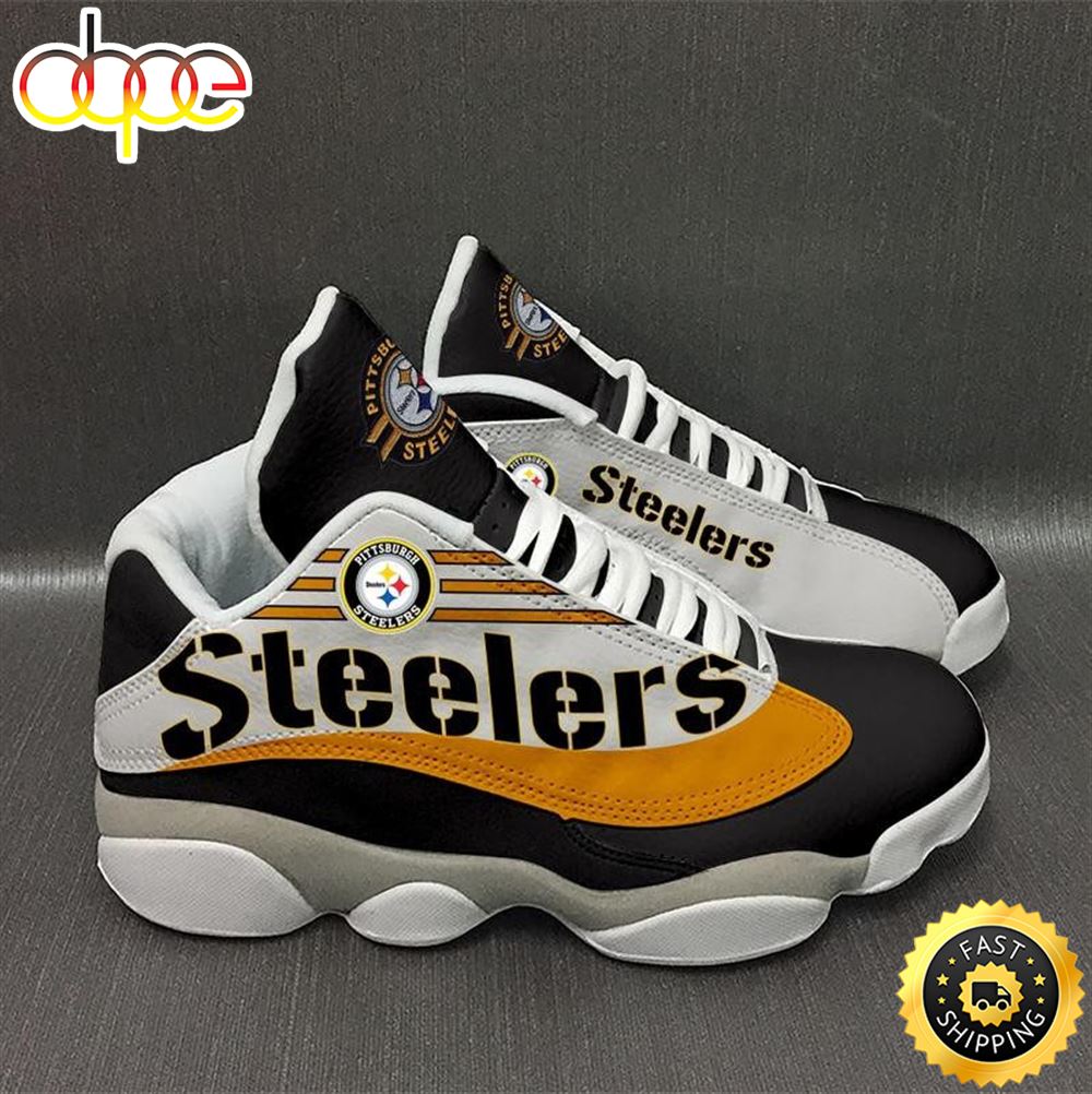 NFL Pittsburgh Steelers Air Jordan 13 Shoes V7 Sspnog